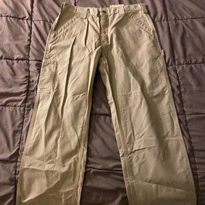 Carhartt Canvas Work Dungaree B151 Dark Khaki 35wx30i